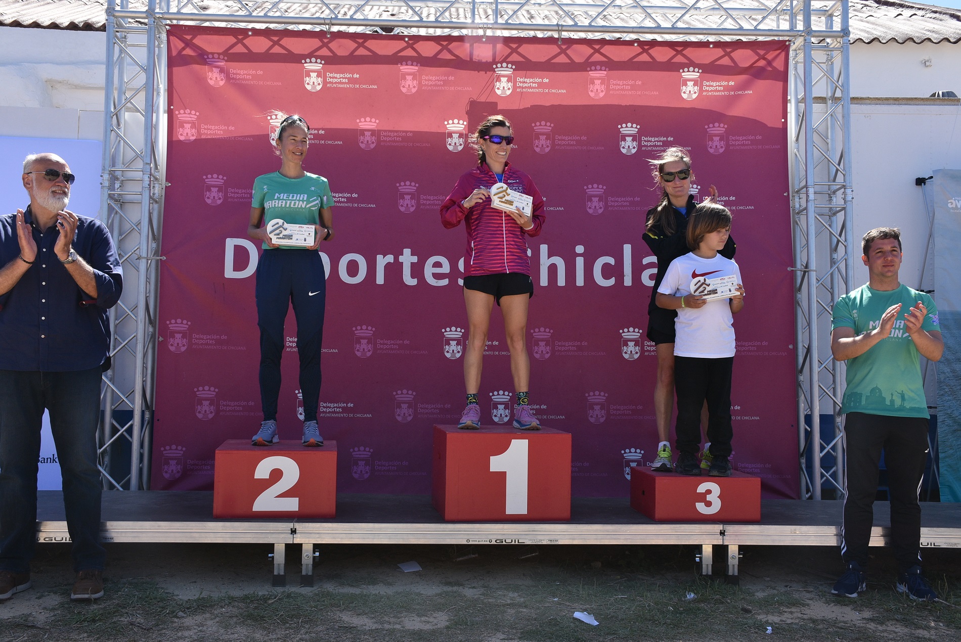 Podium Maratón chiclana femenino